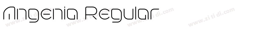 Angenia Regular字体转换